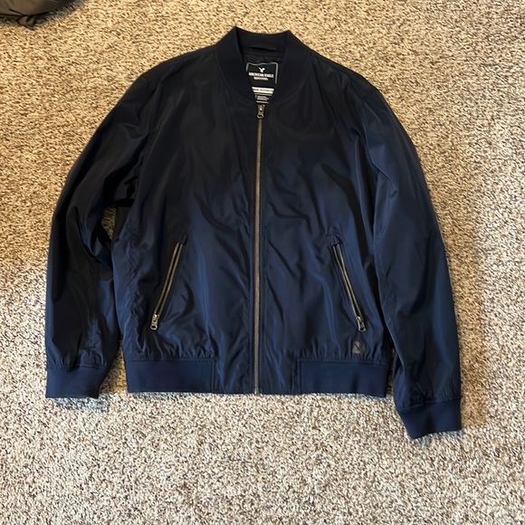 American Eagle Outfitters Other - Navy Blue American Eagle Bomber Jacket. Size Medium
